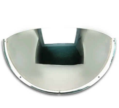 Mirror, half dome safety mirror